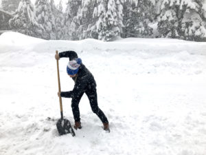 Ski, eat, sleep, shovel. [Photo] Erika Flowers