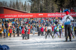 6,000+ skiers turned out for the inaugural Birkie Fest at the new American Birkenbeiner Start line. [Photo] Courtesy of ©American Birkebeiner Ski Foundation