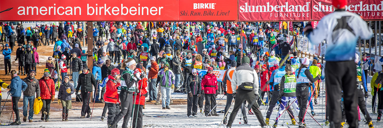 6,000+ skiers turned out for the inaugural Birkie Fest at the new American Birkenbeiner Start line. [Photo] Courtesy of ©American Birkebeiner Ski Foundation